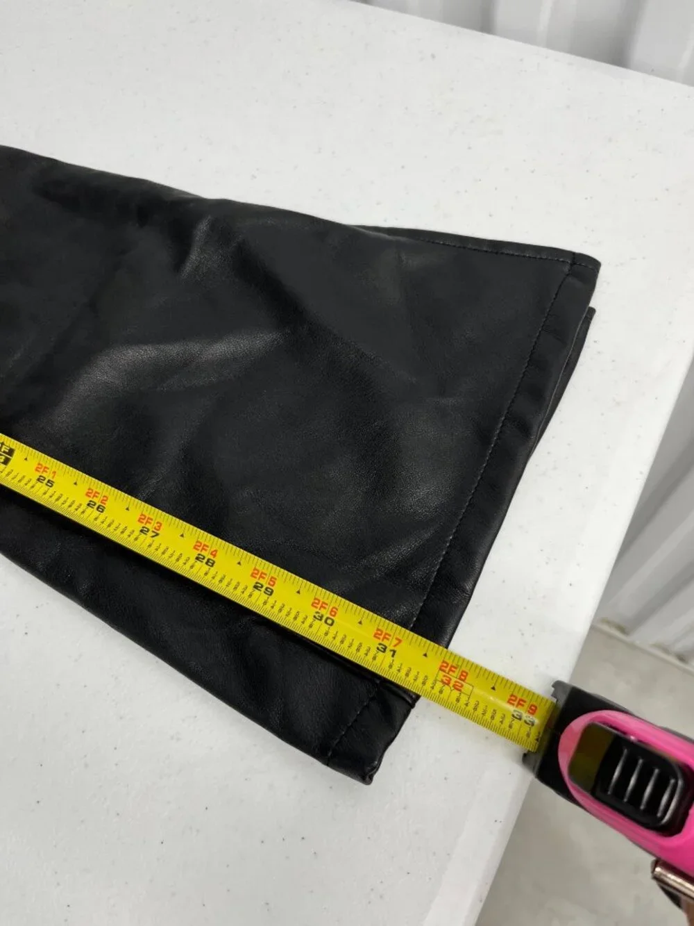 We The Free People‎ Level Up Faux Leather Slit Bootcut Pants Size 25